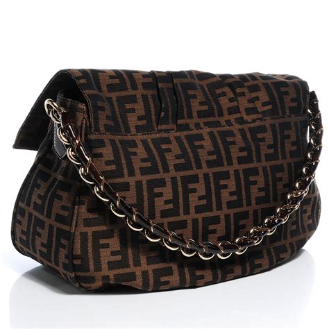 fendi flap shoulder bag